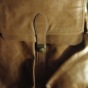 Zara Brown Leather Men's Backpack